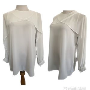 Scapa Lauren Perre Ivory Split Sleeve Blouse